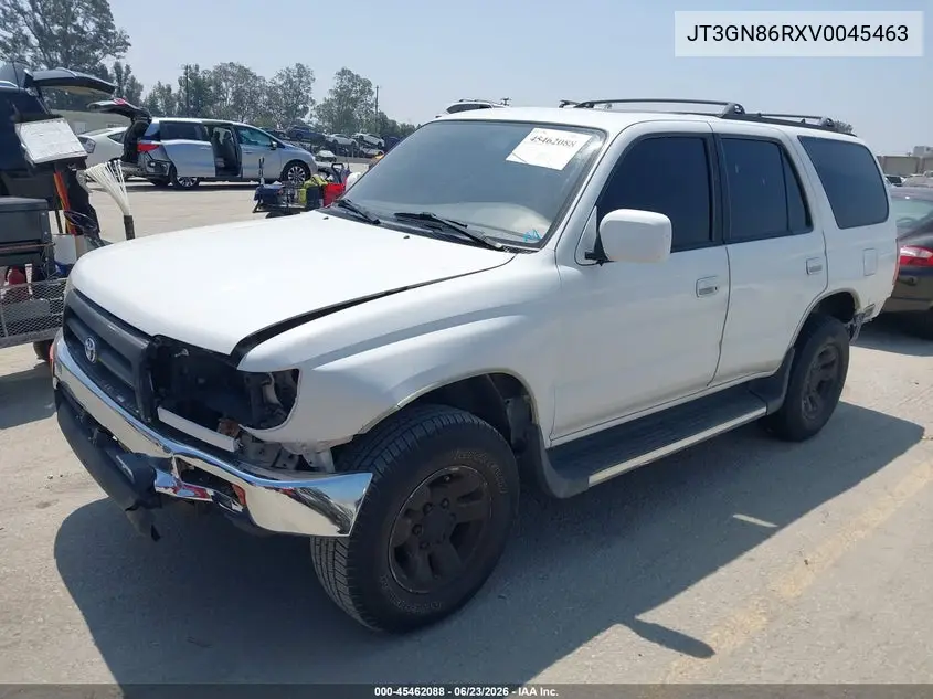 1997 Toyota 4Runner Sr5 V6 VIN: JT3GN86RXV0045463 Lot: 45462088