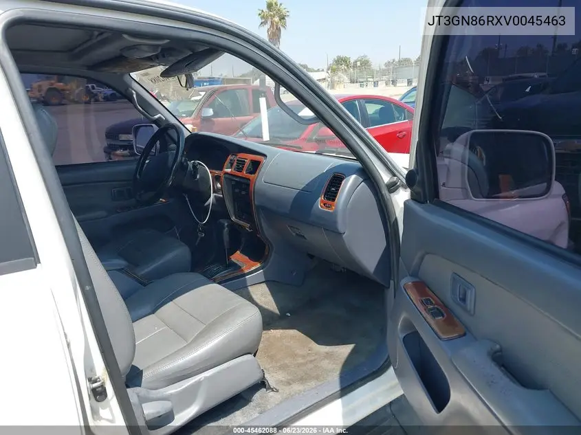 1997 Toyota 4Runner Sr5 V6 VIN: JT3GN86RXV0045463 Lot: 45462088