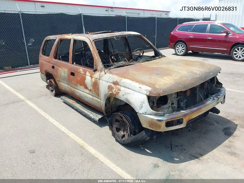 1997 Toyota 4Runner Sr5 V6 VIN: JT3GN86R6V0026831 Lot: 45654700