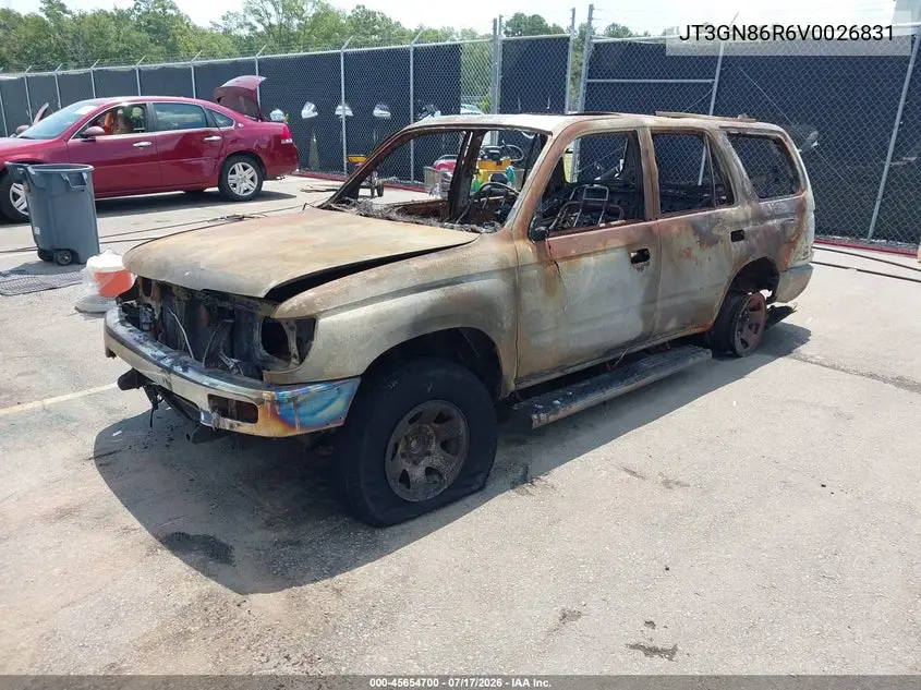 1997 Toyota 4Runner Sr5 V6 VIN: JT3GN86R6V0026831 Lot: 45654700
