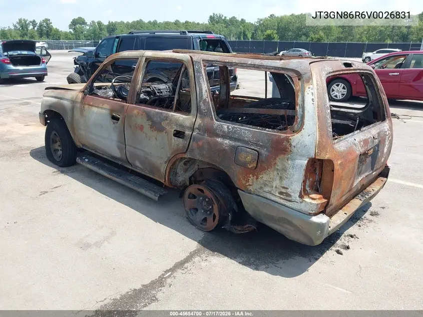 1997 Toyota 4Runner Sr5 V6 VIN: JT3GN86R6V0026831 Lot: 45654700