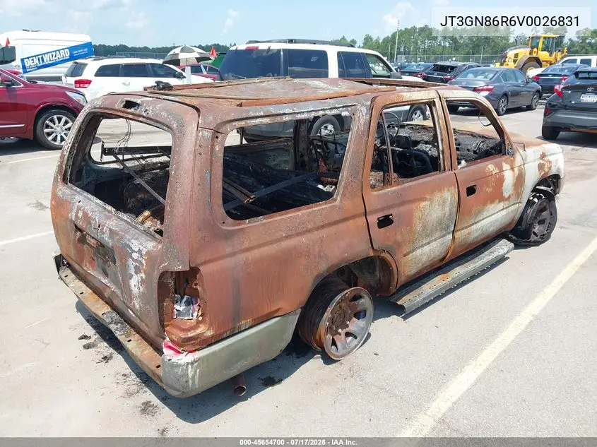 1997 Toyota 4Runner Sr5 V6 VIN: JT3GN86R6V0026831 Lot: 45654700