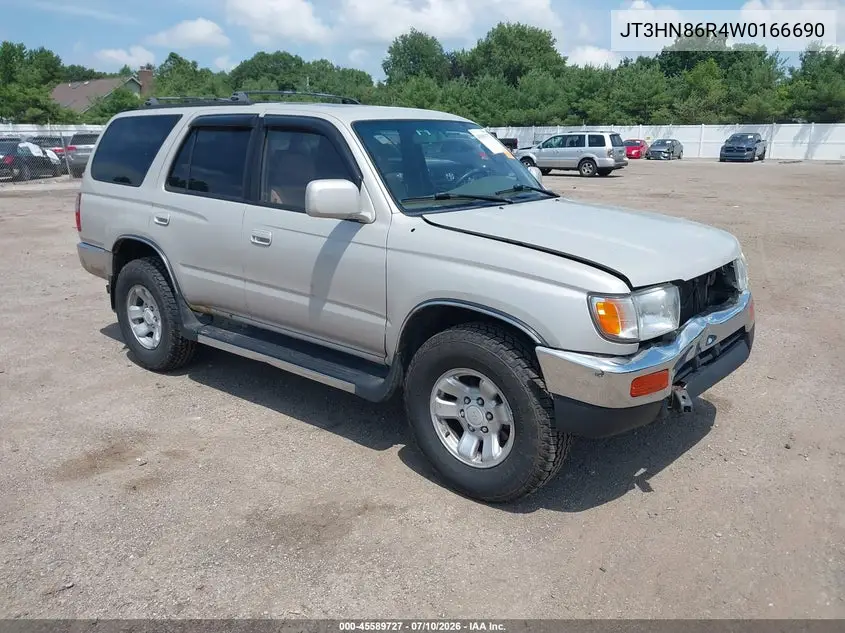 1998 Toyota 4Runner Sr5 V6 VIN: JT3HN86R4W0166690 Lot: 45589727