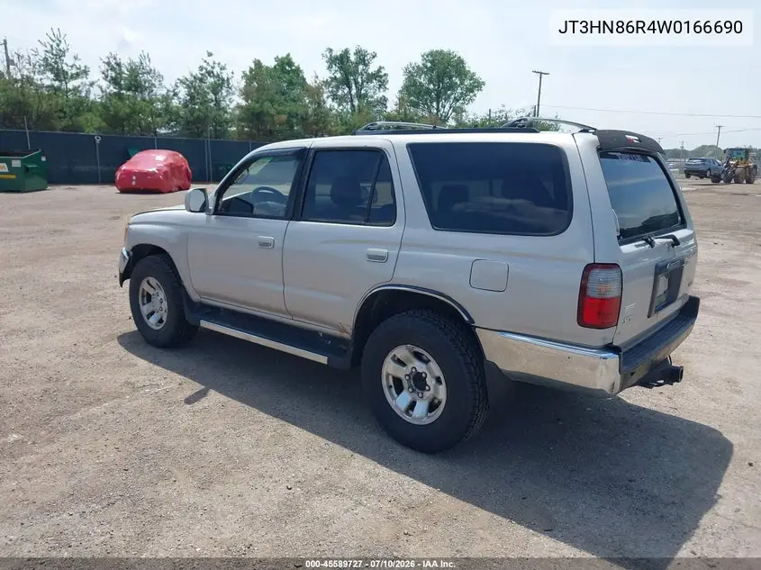 1998 Toyota 4Runner Sr5 V6 VIN: JT3HN86R4W0166690 Lot: 45589727