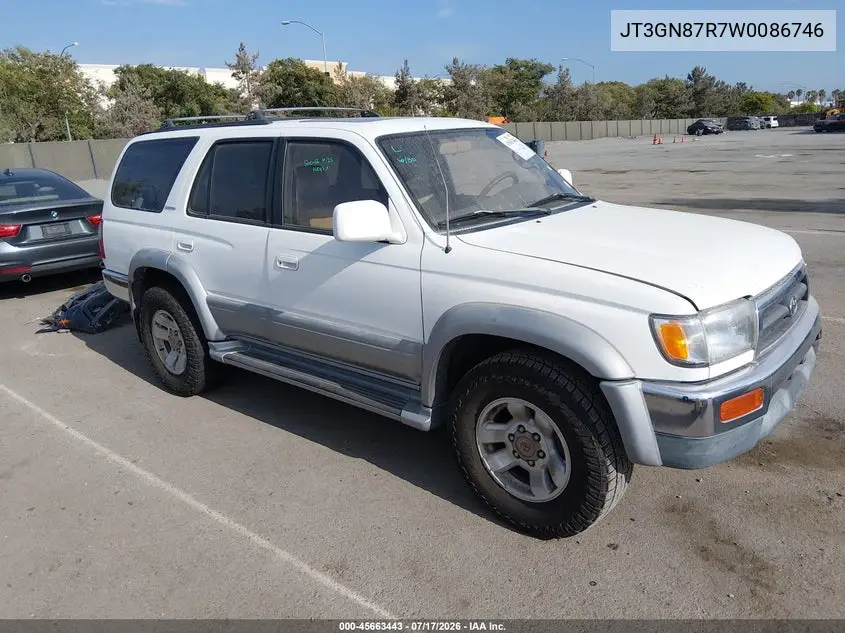 1998 Toyota 4Runner Sr5 V6 Limited VIN: JT3GN87R7W0086746 Lot: 45663443