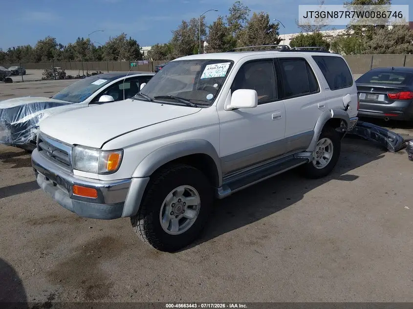 1998 Toyota 4Runner Sr5 V6 Limited VIN: JT3GN87R7W0086746 Lot: 45663443