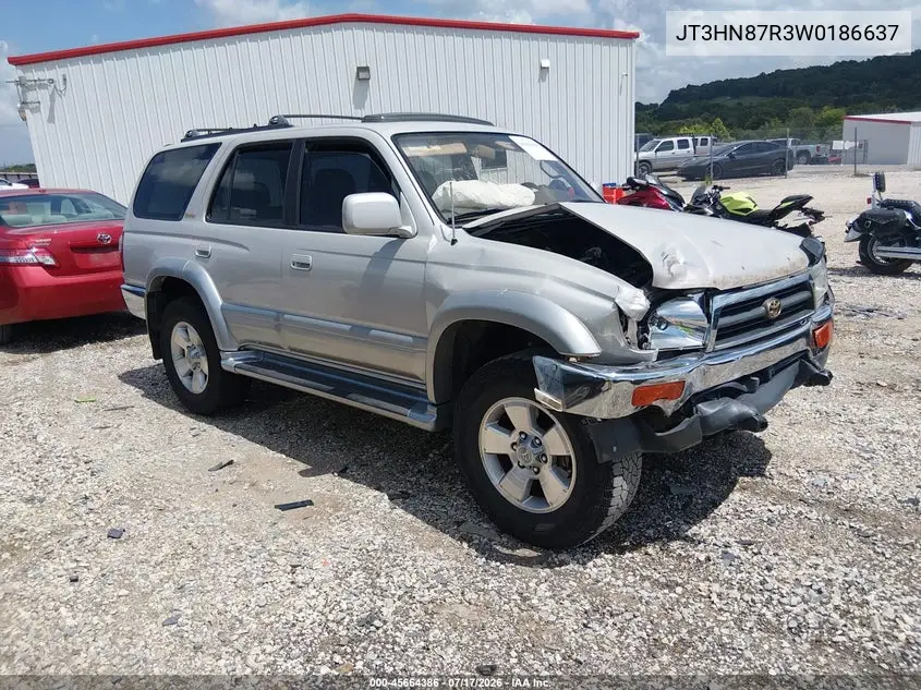 1998 Toyota 4Runner Limited VIN: JT3HN87R3W0186637 Lot: 45664386