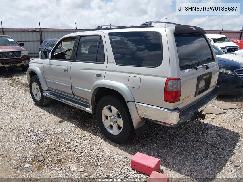 1998 Toyota 4Runner Limited VIN: JT3HN87R3W0186637 Lot: 45664386