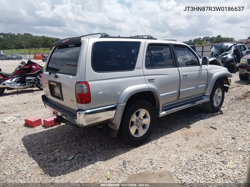 1998 Toyota 4Runner Limited VIN: JT3HN87R3W0186637 Lot: 45664386