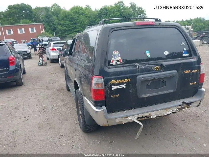 1999 Toyota 4Runner Sr5 V6 VIN: JT3HN86R3X0201589 Lot: 45339449