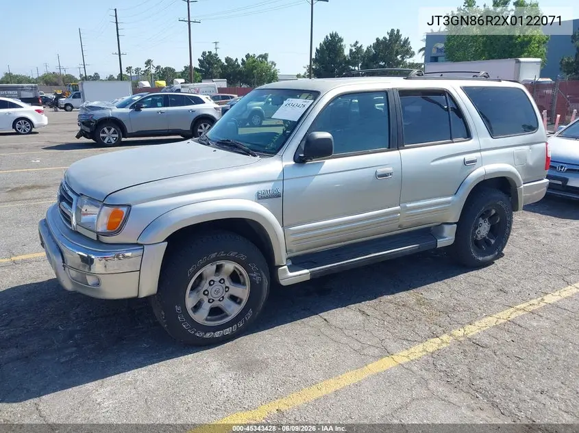 1999 Toyota 4Runner Sr5 V6 VIN: JT3GN86R2X0122071 Lot: 45343428