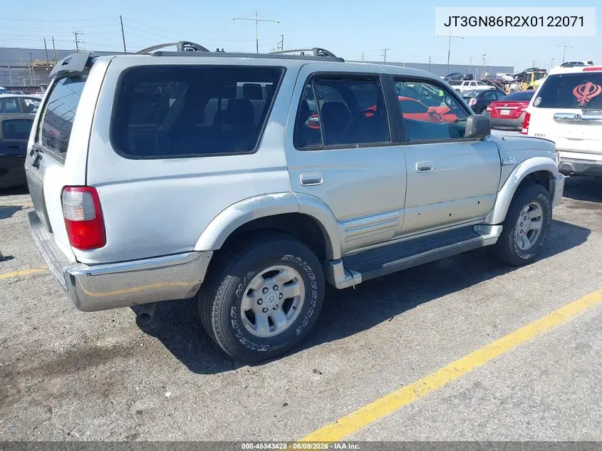 1999 Toyota 4Runner Sr5 V6 VIN: JT3GN86R2X0122071 Lot: 45343428
