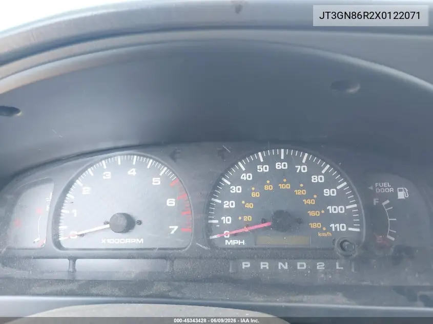 1999 Toyota 4Runner Sr5 V6 VIN: JT3GN86R2X0122071 Lot: 45343428