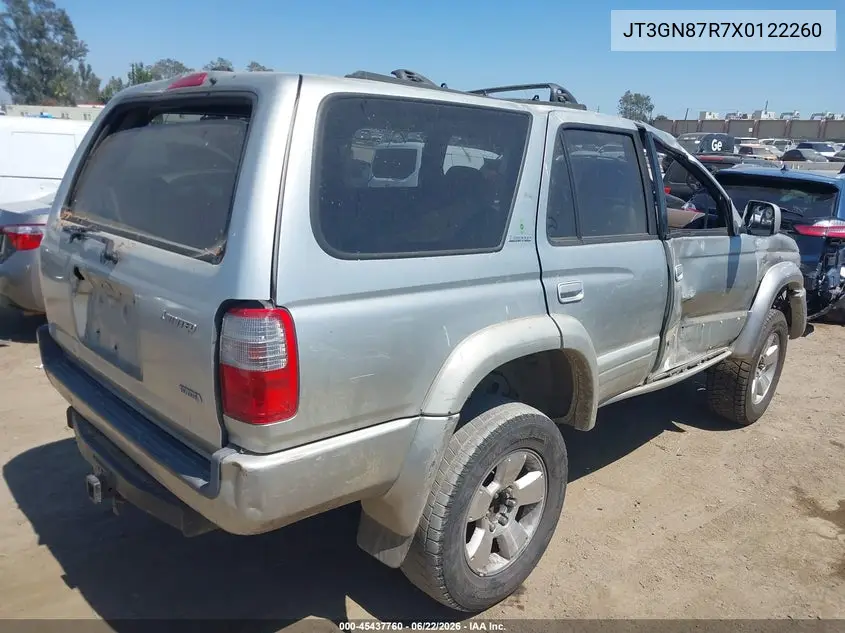 1999 Toyota 4Runner Limited V6 VIN: JT3GN87R7X0122260 Lot: 45437760