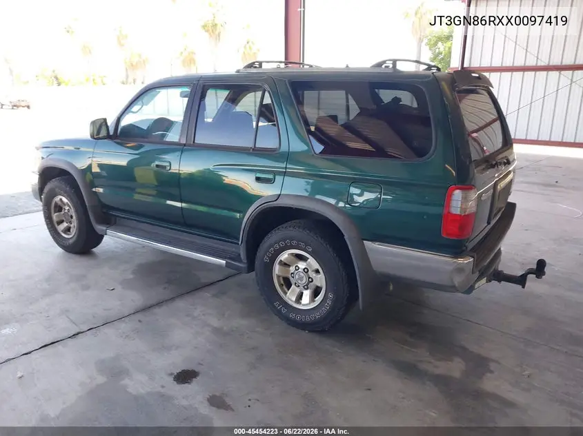 1999 Toyota 4Runner Sr5 V6 VIN: JT3GN86RXX0097419 Lot: 45454223