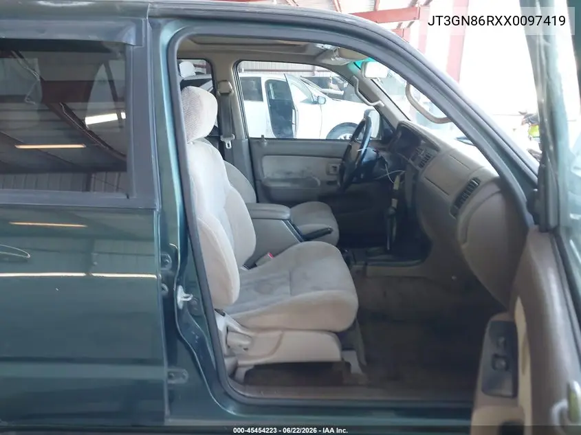 1999 Toyota 4Runner Sr5 V6 VIN: JT3GN86RXX0097419 Lot: 45454223