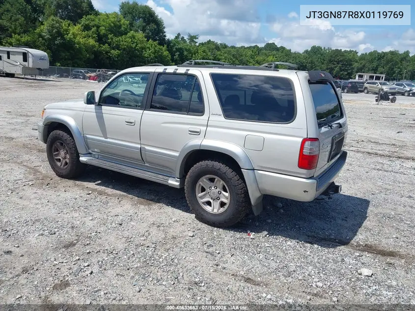 1999 Toyota 4Runner Limited V6 VIN: JT3GN87R8X0119769 Lot: 45633663