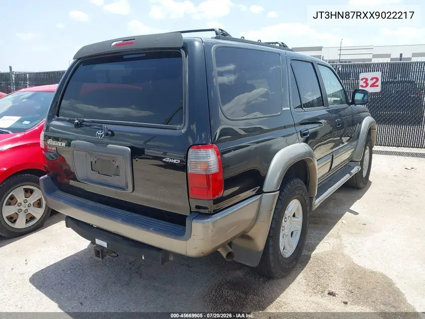 1999 Toyota 4Runner Limited V6 VIN: JT3HN87RXX9022217 Lot: 45669905