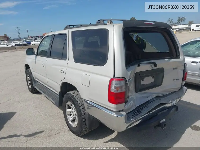 1999 Toyota 4Runner Sr5 V6 VIN: JT3GN86R3X0120359 Lot: 45673827