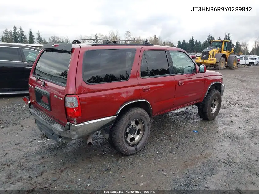 JT3HN86R9Y0289842 2000 Toyota 4Runner Sr5 V6