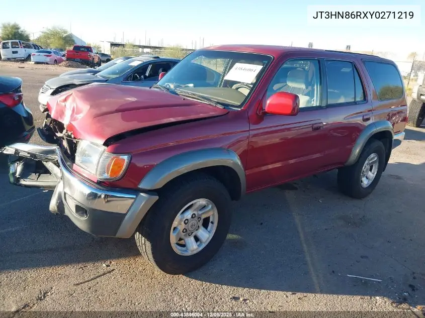 JT3HN86RXY0271219 2000 Toyota 4Runner Sr5 V6