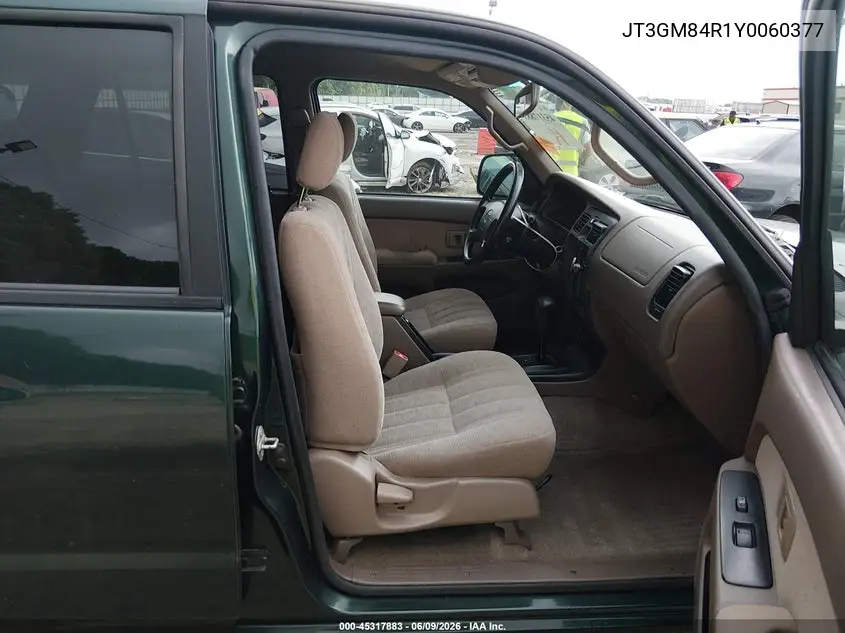 2000 Toyota 4Runner VIN: JT3GM84R1Y0060377 Lot: 45317883