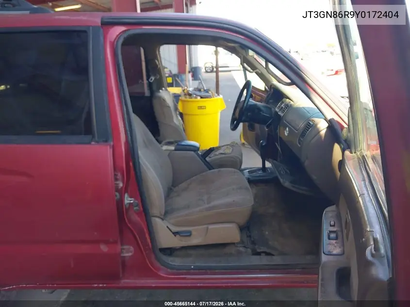 2000 Toyota 4Runner Sr5 V6 VIN: JT3GN86R9Y0172404 Lot: 45665144