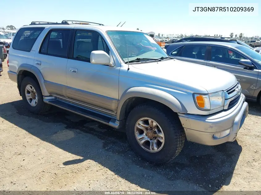 2001 Toyota 4Runner Limited V6 VIN: JT3GN87R510209369 Lot: 45456738