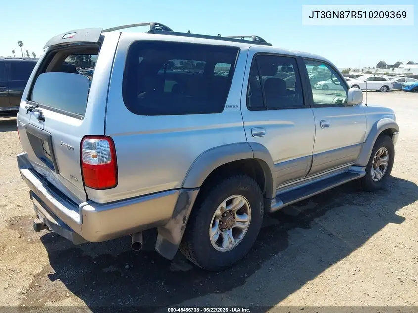 2001 Toyota 4Runner Limited V6 VIN: JT3GN87R510209369 Lot: 45456738