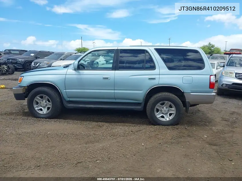 2001 Toyota 4Runner Sr5 V6 VIN: JT3GN86R410209512 Lot: 45543751