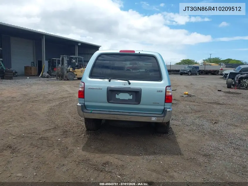2001 Toyota 4Runner Sr5 V6 VIN: JT3GN86R410209512 Lot: 45543751