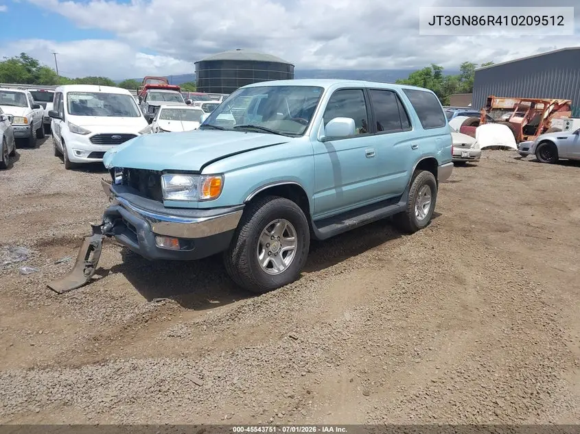 2001 Toyota 4Runner Sr5 V6 VIN: JT3GN86R410209512 Lot: 45543751