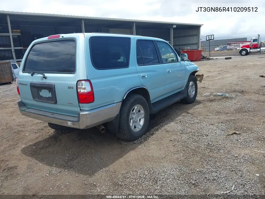 2001 Toyota 4Runner Sr5 V6 VIN: JT3GN86R410209512 Lot: 45543751