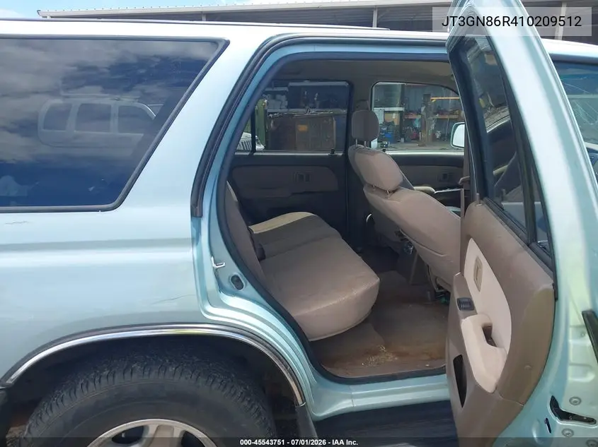 2001 Toyota 4Runner Sr5 V6 VIN: JT3GN86R410209512 Lot: 45543751