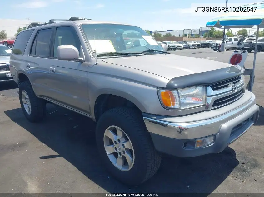 2001 Toyota 4Runner Sr5 V6 VIN: JT3GN86RX10202547 Lot: 45659778