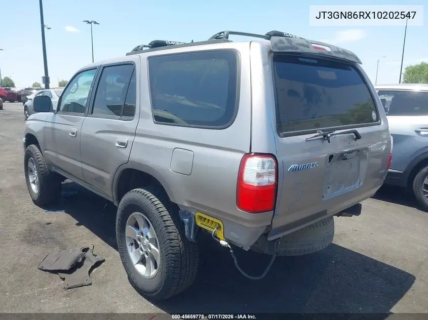 2001 Toyota 4Runner Sr5 V6 VIN: JT3GN86RX10202547 Lot: 45659778