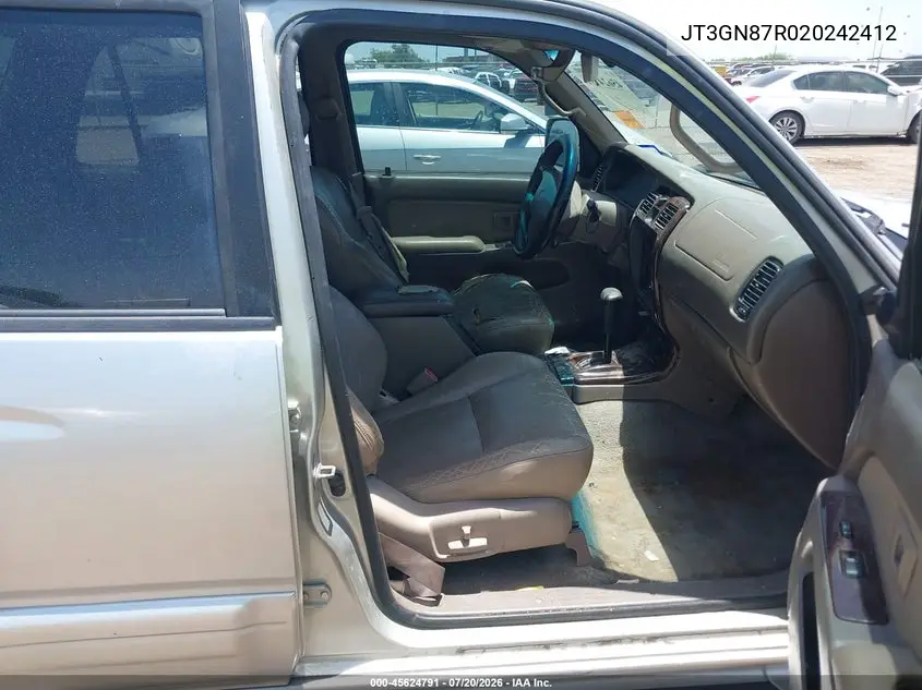 2002 Toyota 4Runner Limited V6 VIN: JT3GN87R020242412 Lot: 45624791