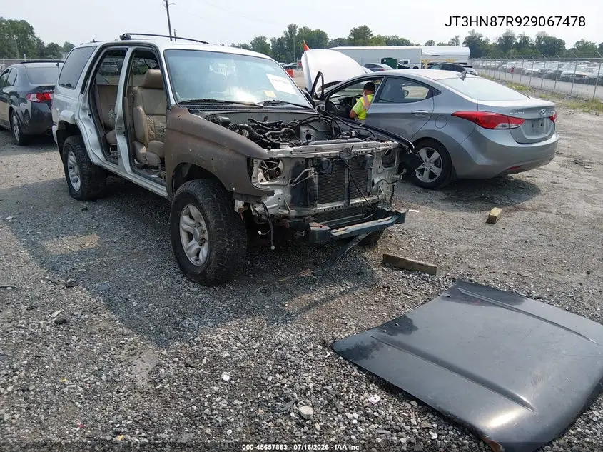 2002 Toyota 4Runner Limited V6 VIN: JT3HN87R929067478 Lot: 45657863
