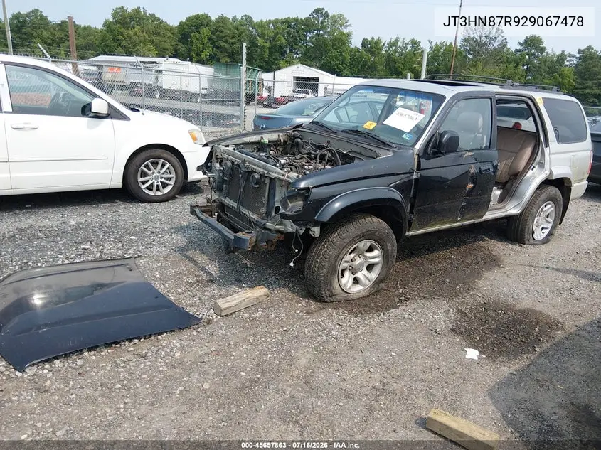 2002 Toyota 4Runner Limited V6 VIN: JT3HN87R929067478 Lot: 45657863