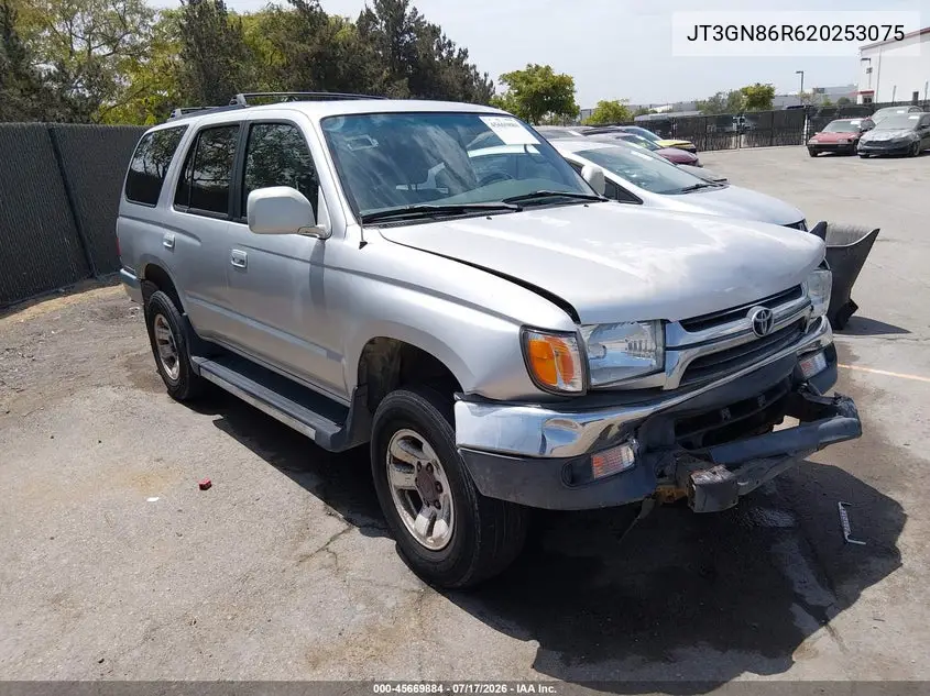 2002 Toyota 4Runner Sr5 V6 VIN: JT3GN86R620253075 Lot: 45669884