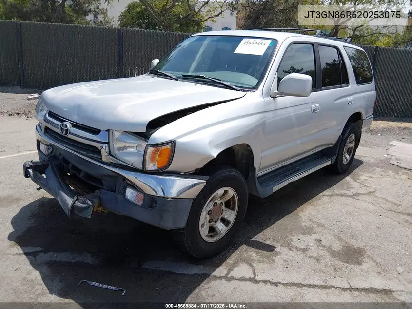 2002 Toyota 4Runner Sr5 V6 VIN: JT3GN86R620253075 Lot: 45669884