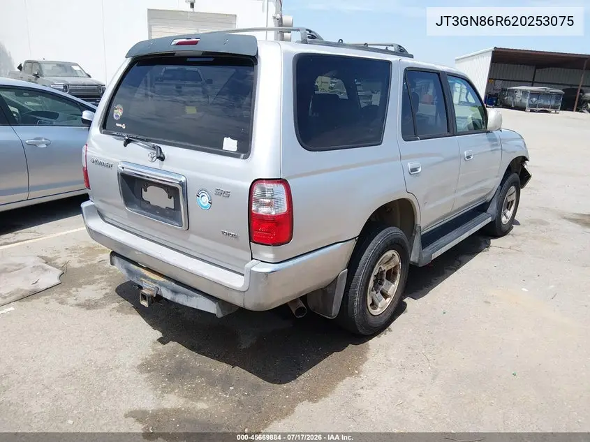 2002 Toyota 4Runner Sr5 V6 VIN: JT3GN86R620253075 Lot: 45669884