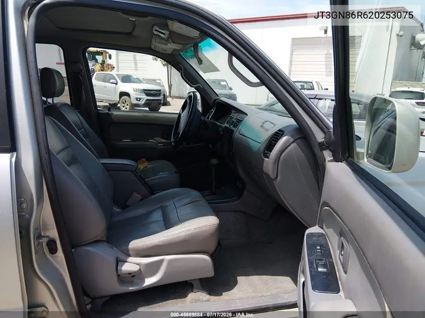 2002 Toyota 4Runner Sr5 V6 VIN: JT3GN86R620253075 Lot: 45669884