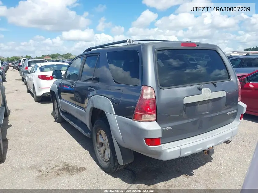 2003 Toyota 4Runner Sr5 V8 VIN: JTEZT14R630007239 Lot: 45373925