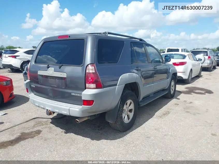 2003 Toyota 4Runner Sr5 V8 VIN: JTEZT14R630007239 Lot: 45373925