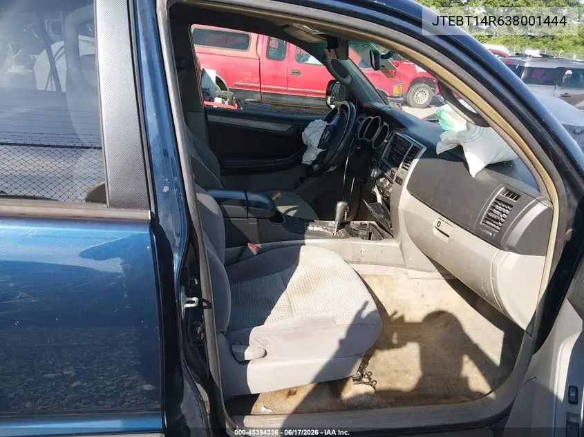 2003 Toyota 4Runner Sr5 V8 VIN: JTEBT14R638001444 Lot: 45394336