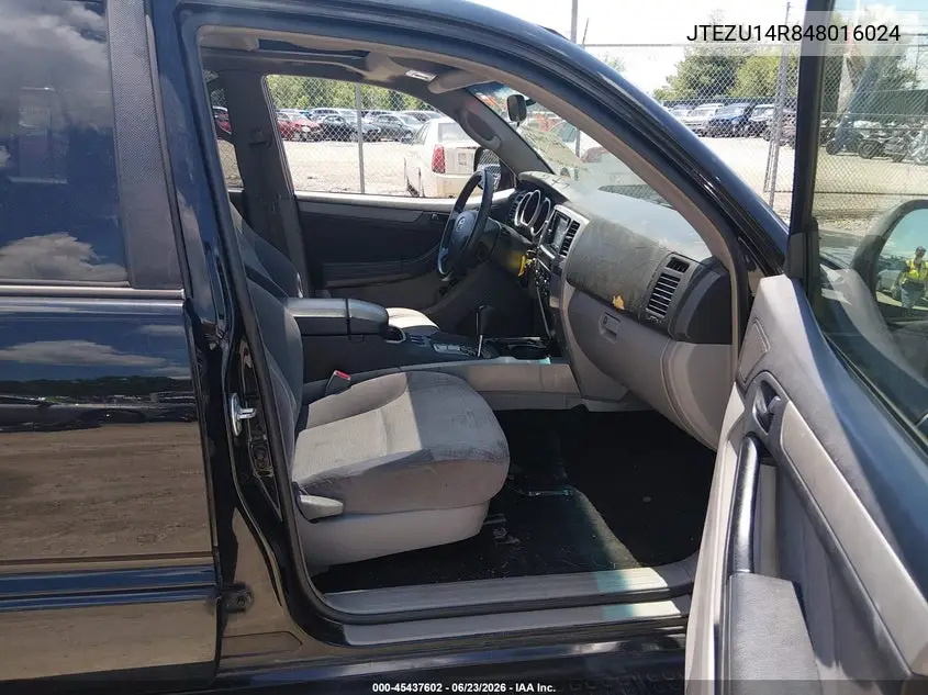 2004 Toyota 4Runner Sr5 V6 VIN: JTEZU14R848016024 Lot: 45437602