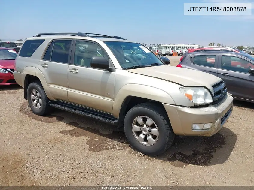 2004 Toyota 4Runner Sr5 V8 VIN: JTEZT14R548003878 Lot: 45625194