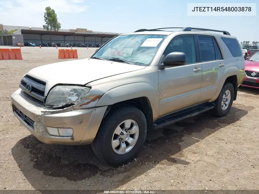 2004 Toyota 4Runner Sr5 V8 VIN: JTEZT14R548003878 Lot: 45625194