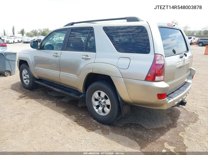 2004 Toyota 4Runner Sr5 V8 VIN: JTEZT14R548003878 Lot: 45625194